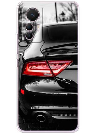 Чехол силиконовый с картинкой на xiaomi 12 lite (машина, audi a7)