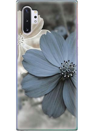 Чехол силиконовый с картинкой на samsung galaxy note 10 plus (n975) (цветок гербера)