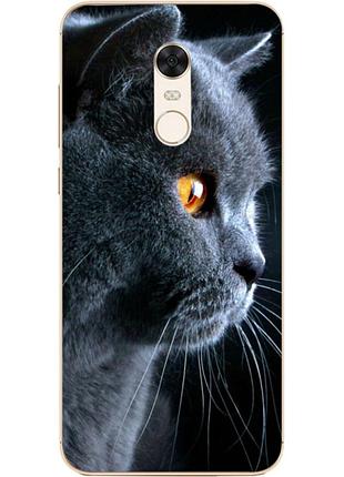 Чохол силіконовий з картинкою на xiaomi redmi 5 plus (британський кіт)