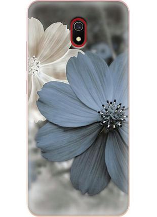 Чехол силиконовый с картинкой на xiaomi redmi 8a (цветок гербера)