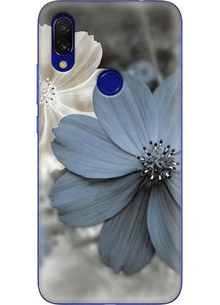 Чехол силиконовый с картинкой на xiaomi redmi 7 (цветок гербера)