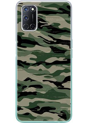 Чохол силіконовий з картинкою на oppo a52 (патріотичний, камуфляж)