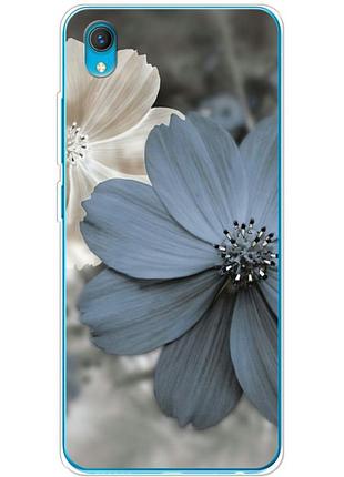 Чехол силиконовый с картинкой на vivo y1s (цветок гербера)