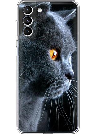 Чохол силіконовий з картинкою на samsung galaxy s22 (s901) (британський кіт)