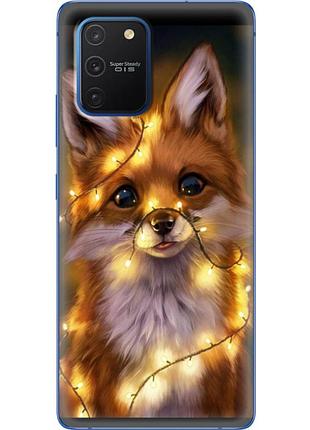 Чохол силіконовий з картинкою на samsung galaxy s10 lite (g770) (новорічний, лисичка)