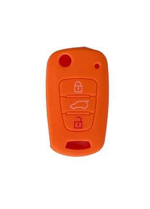 Чохол силікон на ключ hyundai i20 i30 ix35 i35 orange