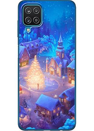 Чехол силиконовый с картинкой на samsung galaxy a12 (a125) (новогодний)