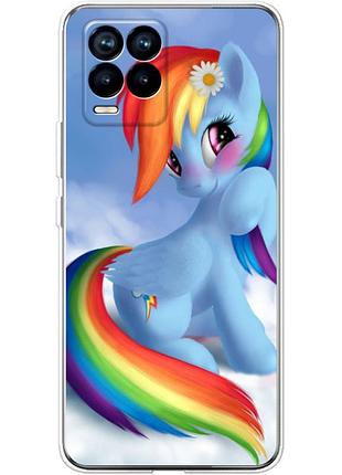 Чехол силиконовый с картинкой на realme 8 pro (литл пони, my little pony)