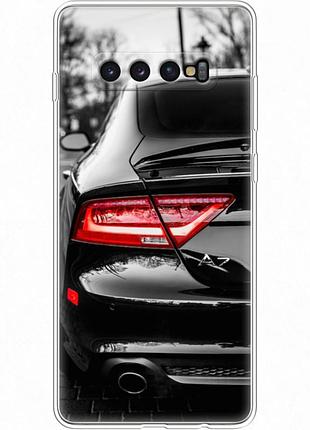 Чохол силіконовий з картинкою на samsung galaxy s10 plus (g975) (машина, audi a7)
