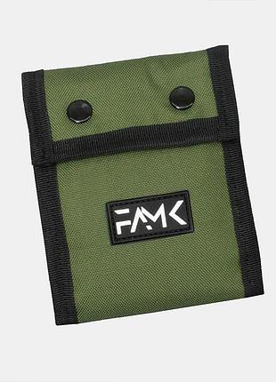Кошелек на кнопках tri-fold хаки