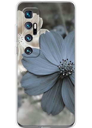 Чехол силиконовый с картинкой на xiaomi mi 10 ultra (цветок гербера)