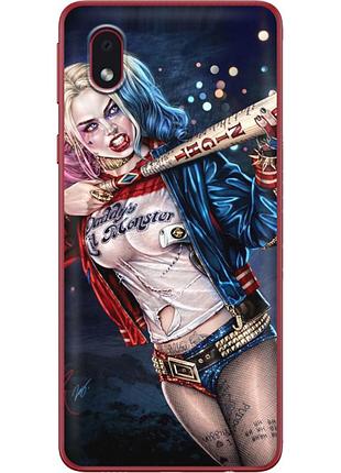 Чехол силиконовый с картинкой на samsung galaxy a01 core (a013) (харли квинн, harley quinn)
