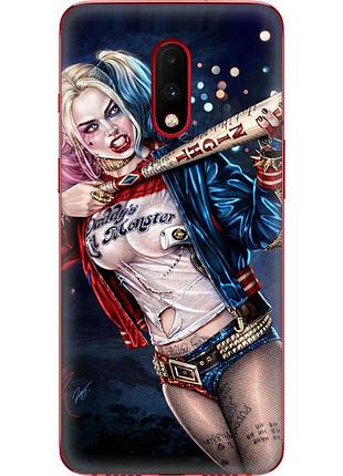 Чохол силіконовий з картинкою на oneplus 7 (харли квинн, harley quinn)