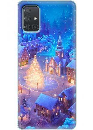 Чохол силіконовий з картинкою на samsung galaxy a71 (a715) (новорічний)