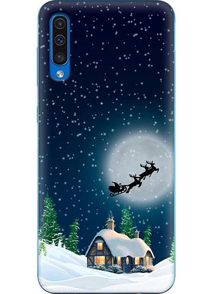 Чохол силіконовий з картинкою на samsung galaxy a50 (a505) (новорічний)