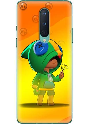 Чехол силиконовый с картинкой на oneplus 8 (бравл старс, brawl stars)