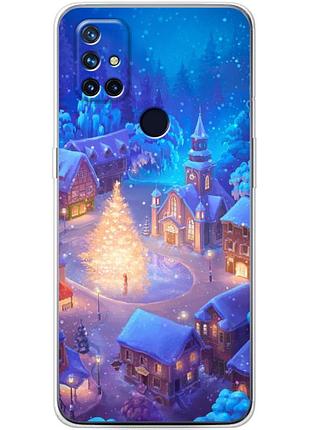 Чохол силіконовий з картинкою на oneplus nord n10 (новорічний)