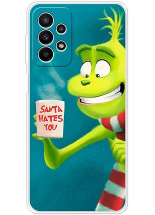 Чохол силіконовий з картинкою на samsung galaxy a23 (a235) (новорічний, грінч)