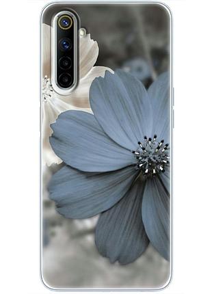 Чохол силіконовий з картинкою на realme 6 (квітка гербера)