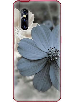Чехол силиконовый с картинкой на vivo v15 pro (цветок гербера)