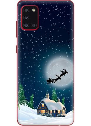 Чохол силіконовий з картинкою на samsung galaxy a31 (a315) (новорічний)