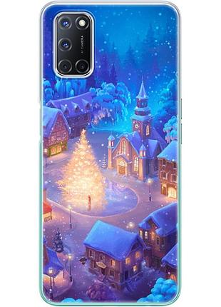 Чохол силіконовий з картинкою на oppo a52 (новорічний)