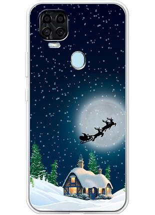 Чохол силіконовий з картинкою на zte blade v2020 (новорічний)