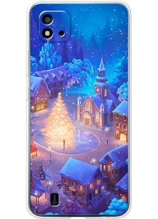 Чехол силиконовый с картинкой на realme c11 2021 (новогодний)