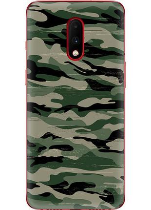 Чохол силіконовий з картинкою на oneplus 7 (патріотичний, камуфляж)