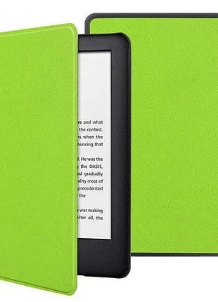 Чохол обкладинка з шкіряною текстурою.для kindle paperwhite 11 (m2l3ek) салатовий