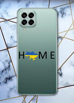 Прозорий чохол на samsung galaxy m33 5g :: дім україна (патріотичний принт 72)