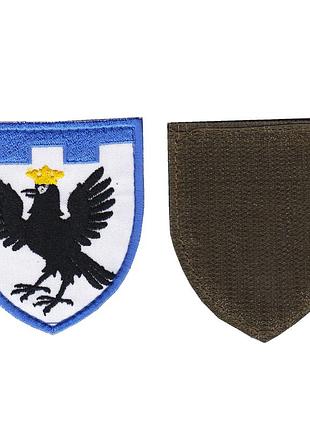 Шеврон военный / армейский, 102 обртро (ивано-франковская область) , на белом , всу. 7 см * 8 см