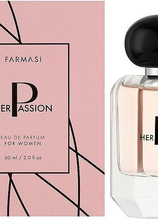 Жіноча парфумерна вода her passion farmasi, 60 мл