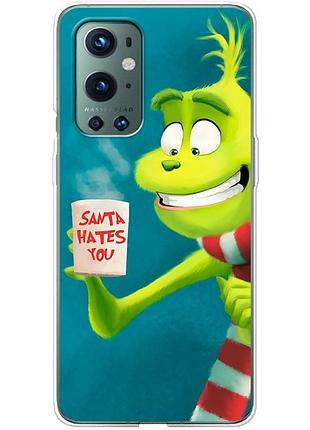 Чохол силіконовий з картинкою на oneplus 9 pro (новорічний, грінч)