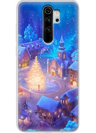 Чехол силиконовый с картинкой на xiaomi redmi note 8 pro (новогодний)