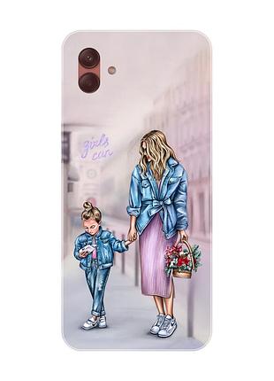 Чехол на samsung galaxy a04 мама и дочка (принт 56)