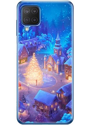 Чехол силиконовый с картинкой на samsung galaxy m12 (m127) (новогодний)