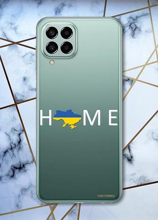 Прозрачный чехол на samsung galaxy m33 5g :: дом украина (патриотический принт 73)