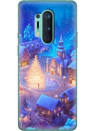 Чохол силіконовий з картинкою на oneplus 8 pro (новорічний)
