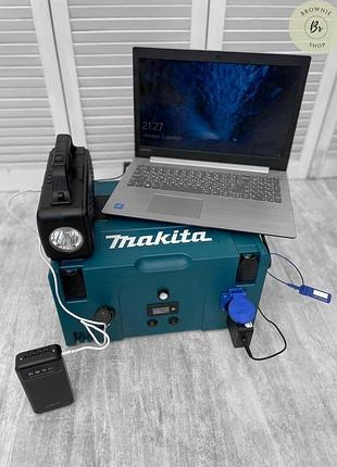 Зовнішній акумулятор портативна електростанція makita / портативна зарядна станція з розеткою (арт. 12842)