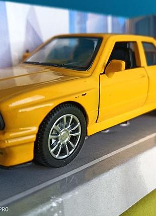 Игрушка bmw m3 e30 автосвит желтый