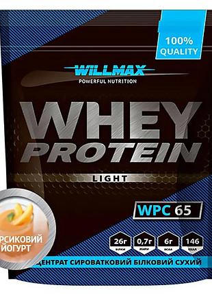 Протеин willmax whey protein 65 light 1000 г персиковый йогурт (3567377)