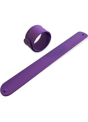 Силиконовый слэп браслет purple