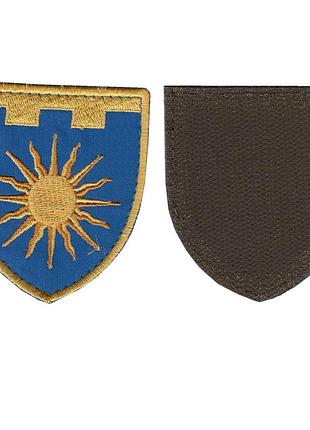 Шеврон военный / армейский, 106 обртро всу, на липучке, на синем, всу. 7 см * 8 см