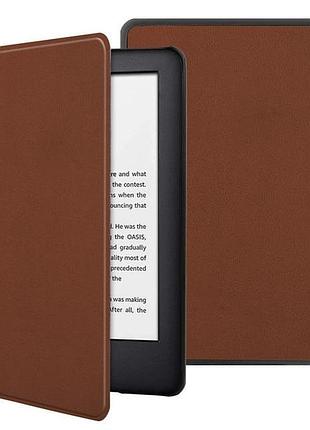 Чехол обложка c кожаной текстурой для amazon kindle paperwhite 11 (m2l3ek) коричневый