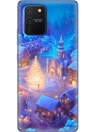 Чохол силіконовий з картинкою на samsung galaxy s10 lite (g770) (новорічний)