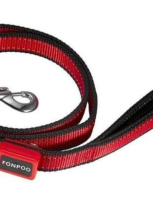 Безпечний повідець для собаки з підсвічуванням led fonpoo fp8002 black чорний