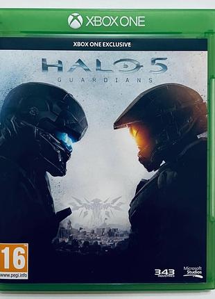 Halo 5: guardians, б/у, русские субтитры - диск для xbox one