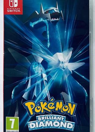 Pokemon brilliant diamond, б/у, английская версия - картридж nintendo switch