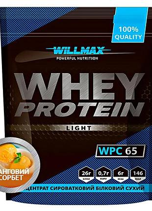 Протеин willmax whey protein 65 light 1000 г манговый сорбет (3567377)
